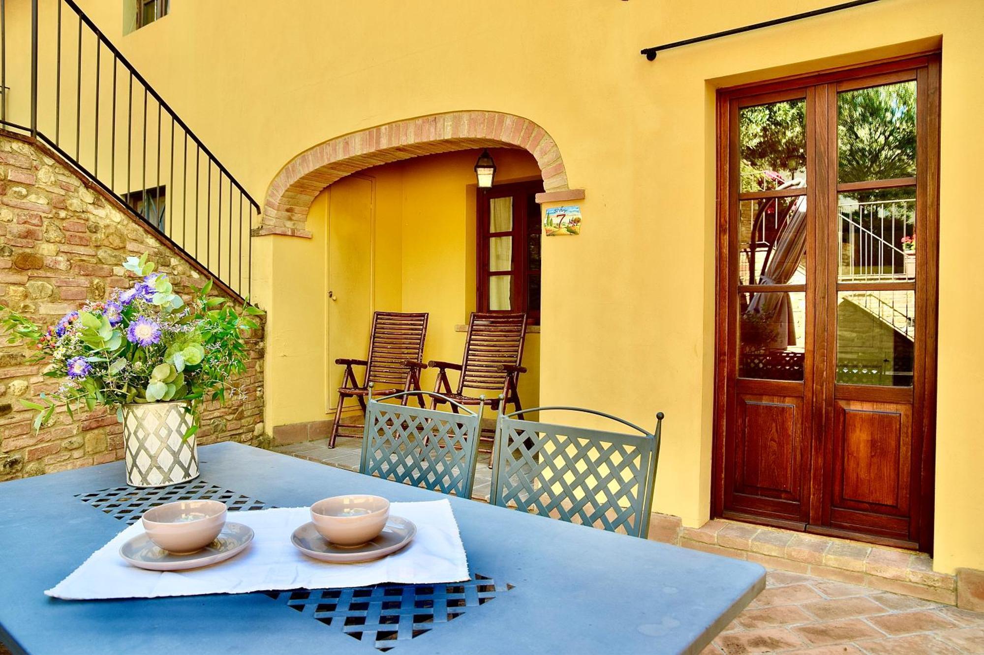 Апартаменти Relax In Chianti Il Borgo 7 Монтеспертолі Екстер'єр фото